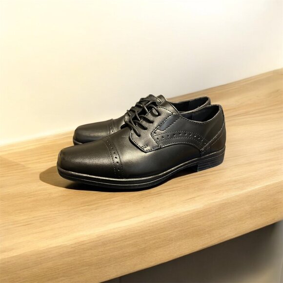 STAFFORD BOYS SHOES NEW NEVER USED COLOR BLACK  SIZE 6 MEDIUM - Picture 5 of 15